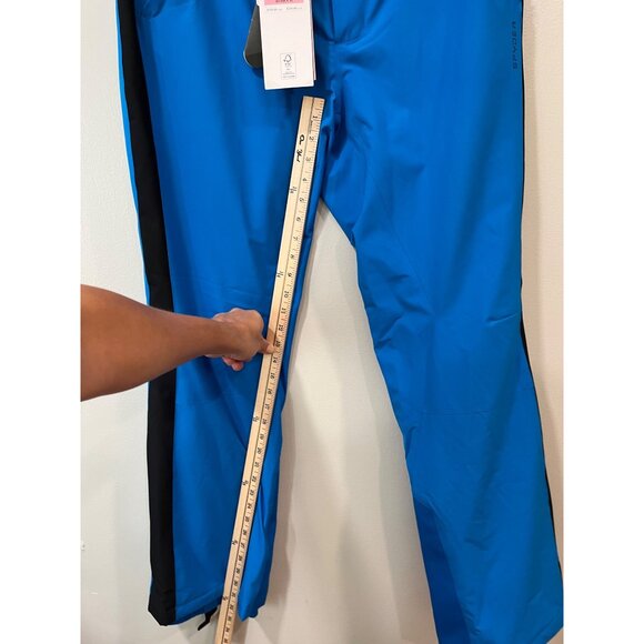 Spyder Womens Ski Pants 10 Blue Black Primaloft Insulated‎ Waterproof Adjustable - Picture 6 of 15